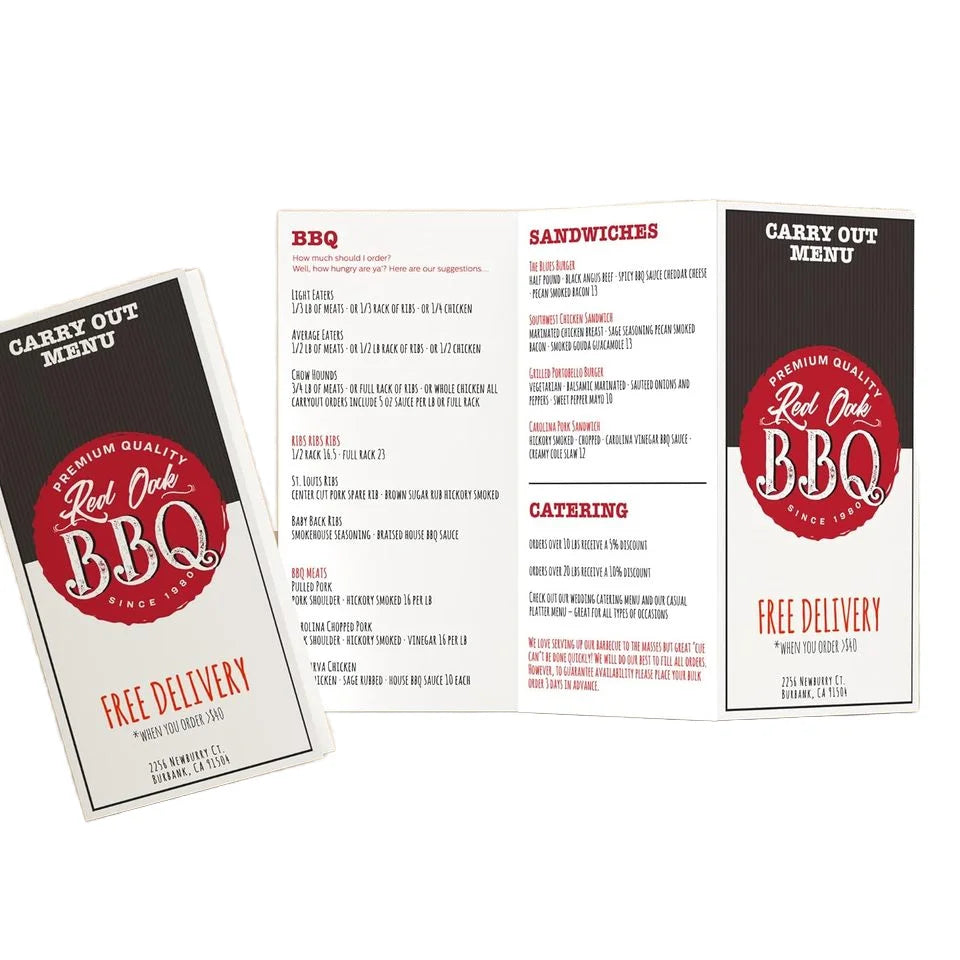 High End Brochure Printing Newspaper Print a Brochure Booklet with Double Parallel Fold
