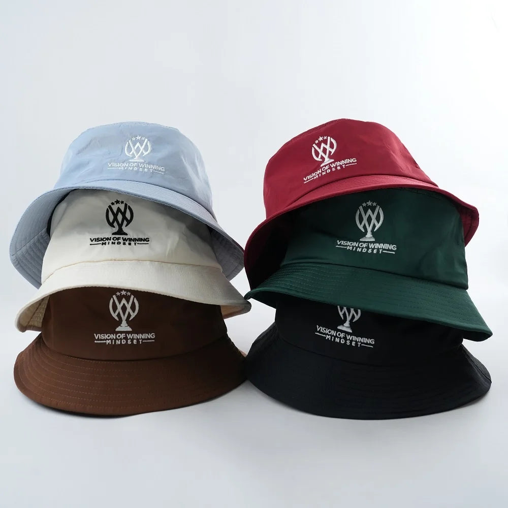 Custom Logo Bucket Fisherman Hat With Letter Pattern Adult Casual Bucket Hats With Printing Hat
