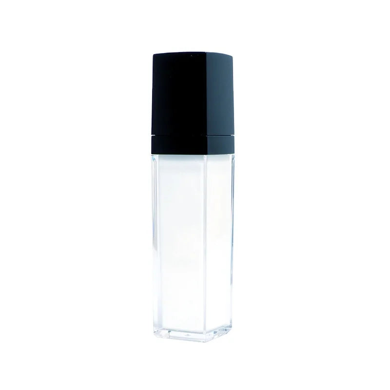 30ml Airless Pump Bottle Square Lotion 50ml 100ml Acrylic Airless Bottle Double-Layer Serum Dispenser Hand Soap Bottle Luxury
