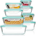 35oz Glass Food-Safe Multifunction Meal Prep Containers Airtight Bento Boxes with Snap Locking Lids for Camping Use