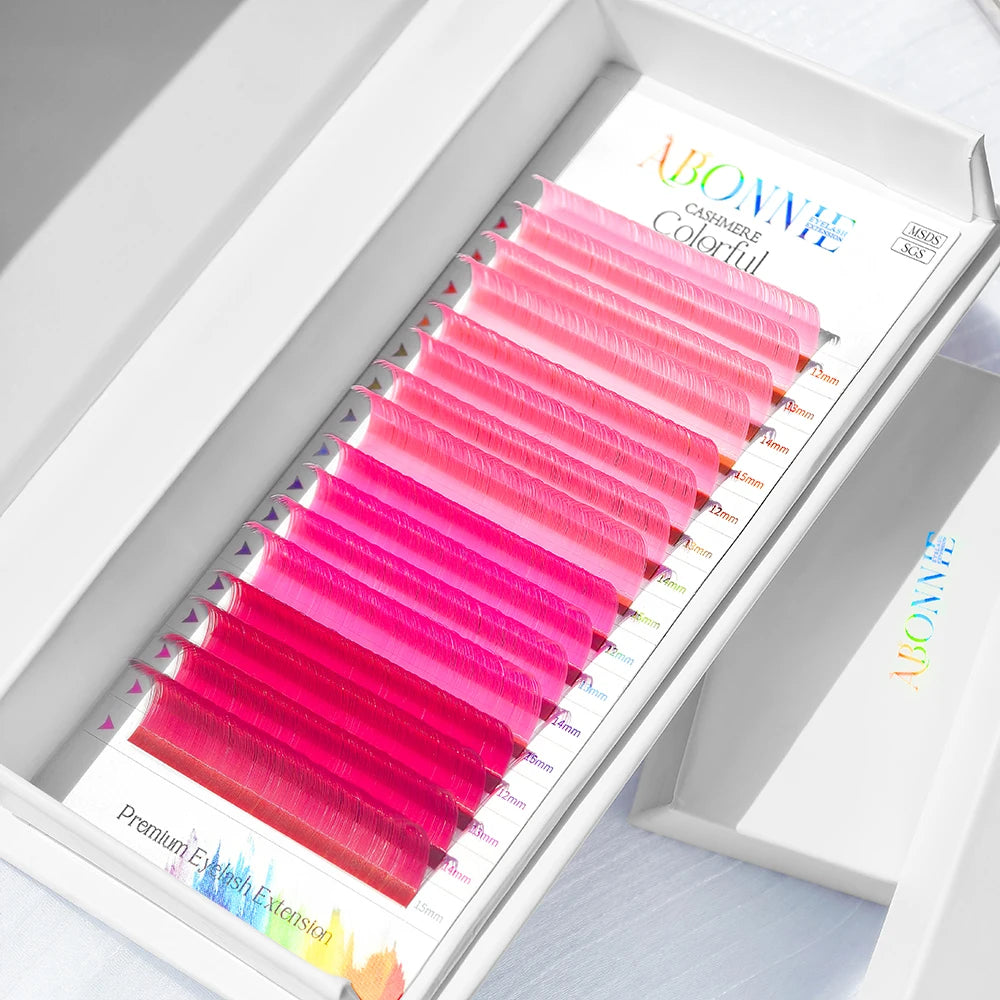 New Arrival Lash Supplies Wholesale Color Lash Extension Lash Trays Colored Individual Eyelash Extensions