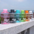 Colorful 650ml Portable Handle Cap Plastic Ice Bucket Plastic Water Bottle with logo