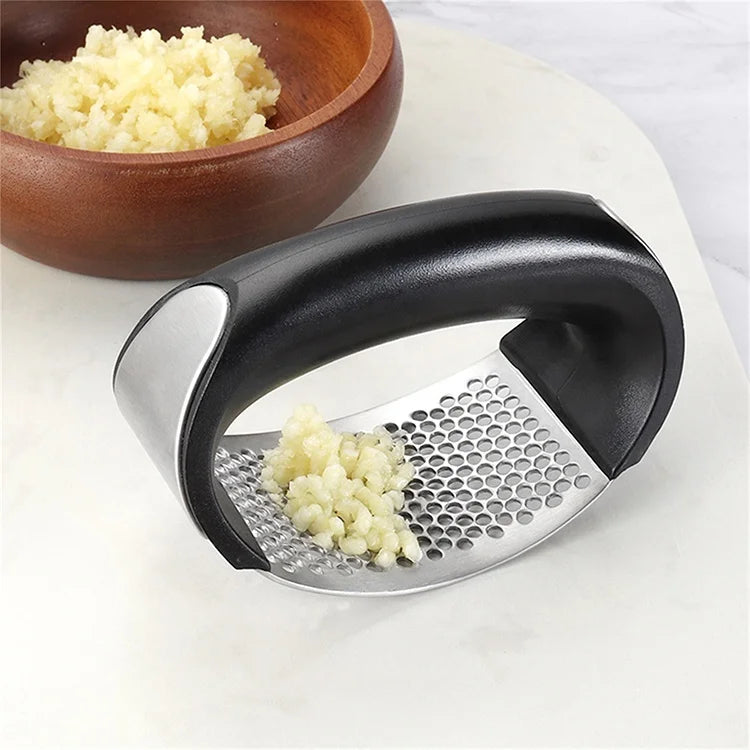 Kitchen Accessories Manual Stainless Steel Garlic Peeler Ginger Press Eco-friendly Mincing Crusher for Herbs Spices