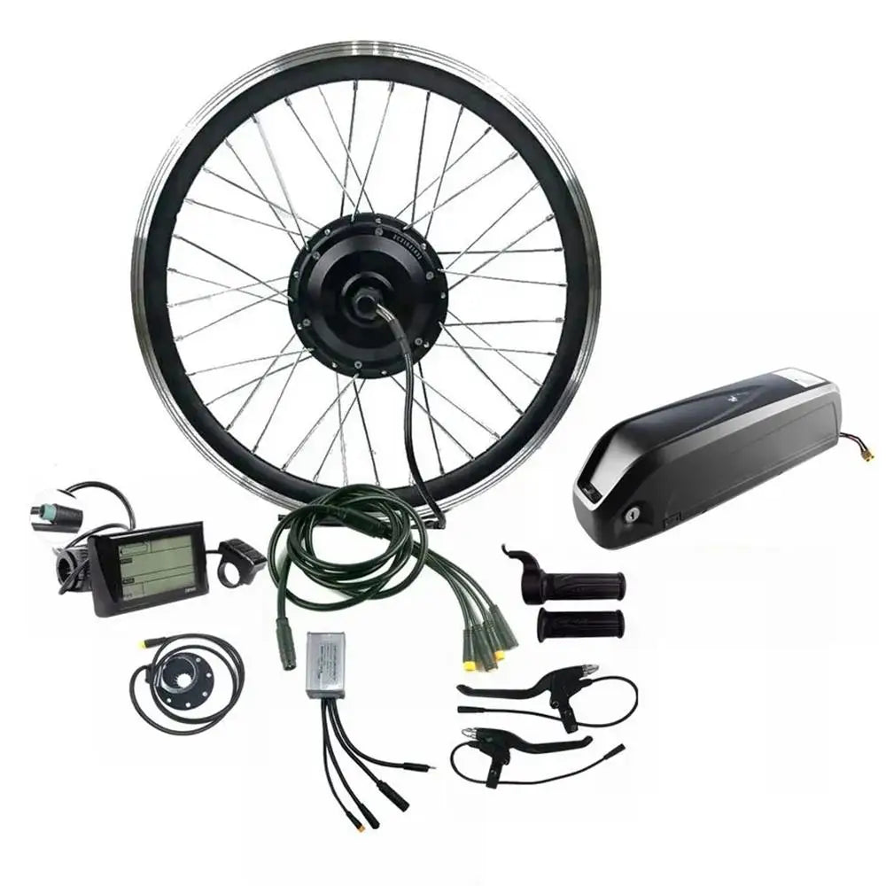 Mayebieks 16''-29'' Waterproof Ebike Kit SW900 Display 36V 250W Geared Hub Motor Conversion Kit With Battery