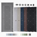 European Style Modern Hotel Room Doors Soundproof Wooden Internal Doors Prehung Wood Interior Doors for House