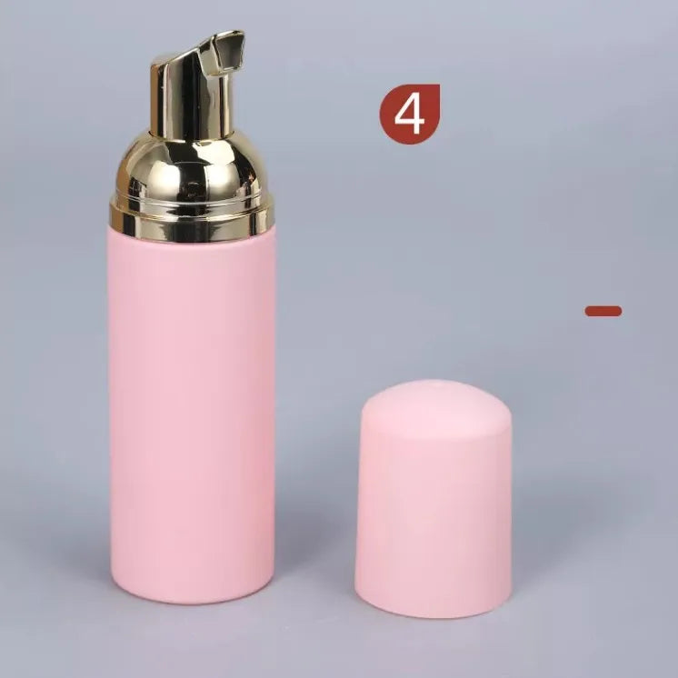2021 New Product PINK Empty White PET Plastic Mousse Soap Foam Pump Bottle for Cosmetic Facial Cleanser