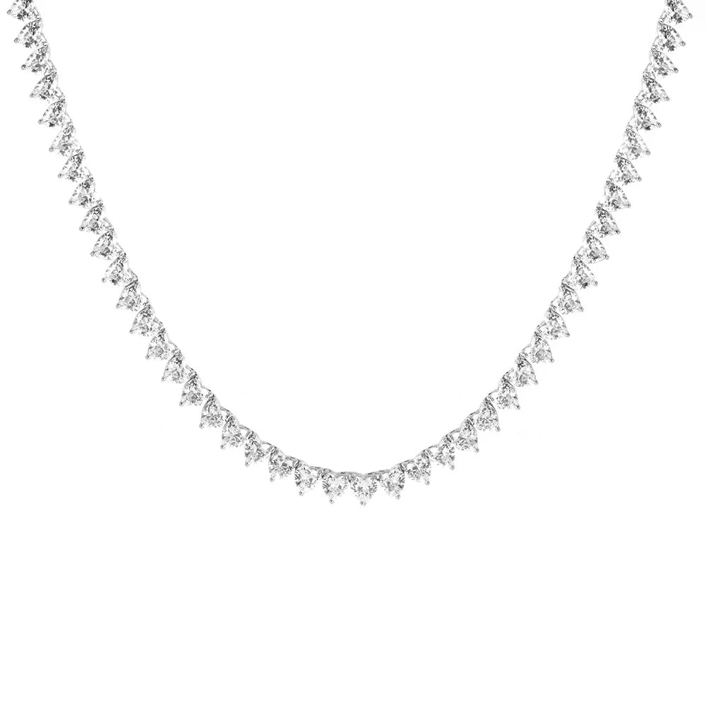 Laodun Latest Design Women Jewelry S925 Necklace Luxury Creative Elegant Sterling Silver Zircon Choker Necklace Vermeil