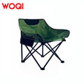 WOQI Ultra Light Customizable Portable Folding Moon Chair with Stainless Steel Frame for Outdoor Garden Park Use