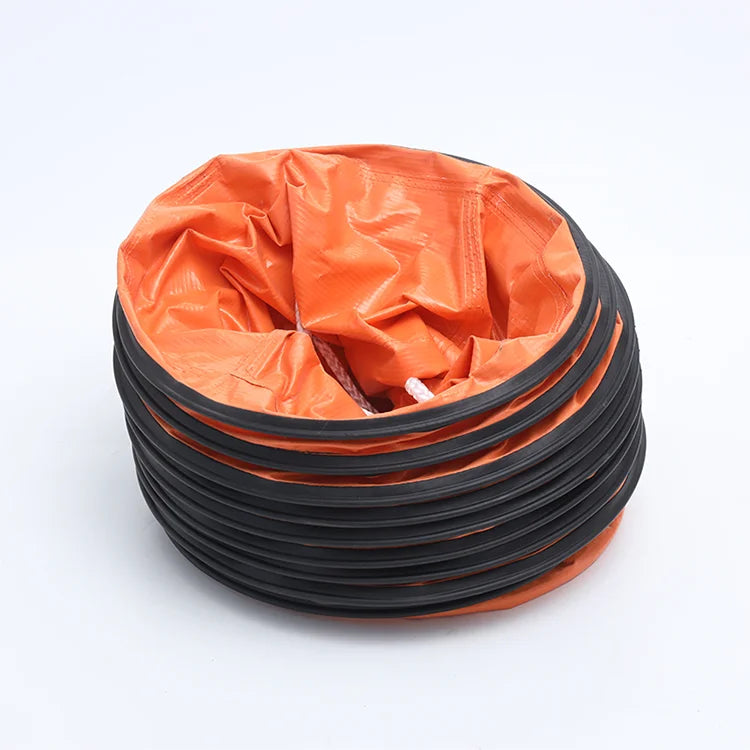 Industrial Black/White/Gray Color Flame Retardant PVC Insulated Portable Telescopic Ventilation Flexible Ducting Hose for School