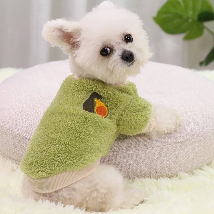 Avocado Autumn Winter Warm Two-legged Pet Dog Cat Clothing Supplies Small Medium Large Dog Teddy Outfit Apparel