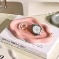 Creative Cloud Shape Ceramic Tray Jewelry Dish for Watch Keys Tray Holder for Household Storage in Kitchen or Desk