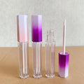 LZ Pack Hot Sale 4.5ml Hexagon Matte Gradient Liquid Lipstick Tubes Custom Label Unique Empty Lip Gloss Tubes and Box