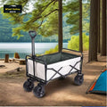 Wind Valley 8 Inch Blow Molding Four-Wheel Foldable Storage Trolley for Camping & Shopping OEM Customizable