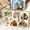 Poetic Life Series Teenage Theme Decorative Stickers 20 Sheets Per Pack Dual Material Sticker Book 6 Types