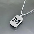 Wholesale Stocked Custom Making A-Z Hollow Block Gold Plated Letter Pendant Necklace