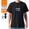 ZYtshirt Wholesale Custom Logo 210GSM 100% Cotton  T Shirt for Casual with Screen Printing