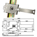 C-shaped and U-shaped Clamps Metric Relay Accessories for Guide Rail Installation Buckles