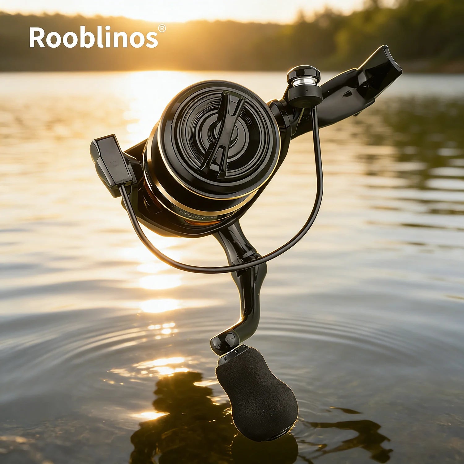 [Germany Stock] Rooblinos NX Spinning 5.2:1 Gear Ratio Left Hand Bait Nylon Hand Wheel Two-Speed System Interchangeable Handle