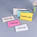 Blank Cotton Makeup Zipper Pouch Custom Women Travel Wallet Canvas Coin Purse