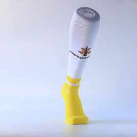 Happyzufeng Custom Logo Long Knee High Soccer Football Grip Socks Polyester Nylon Material Sports Genre