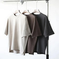 Men's Oversized Cotton T-Shirts Solid Color Heavyweight Loose Fit Drop Shoulder Streetwear Plus Size Casual Style
