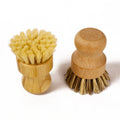 Natural Bamboo Dish Scrub Brush Coconut Bristle Cleaning Brushes for Cast Iron Skillets Pots Pans
