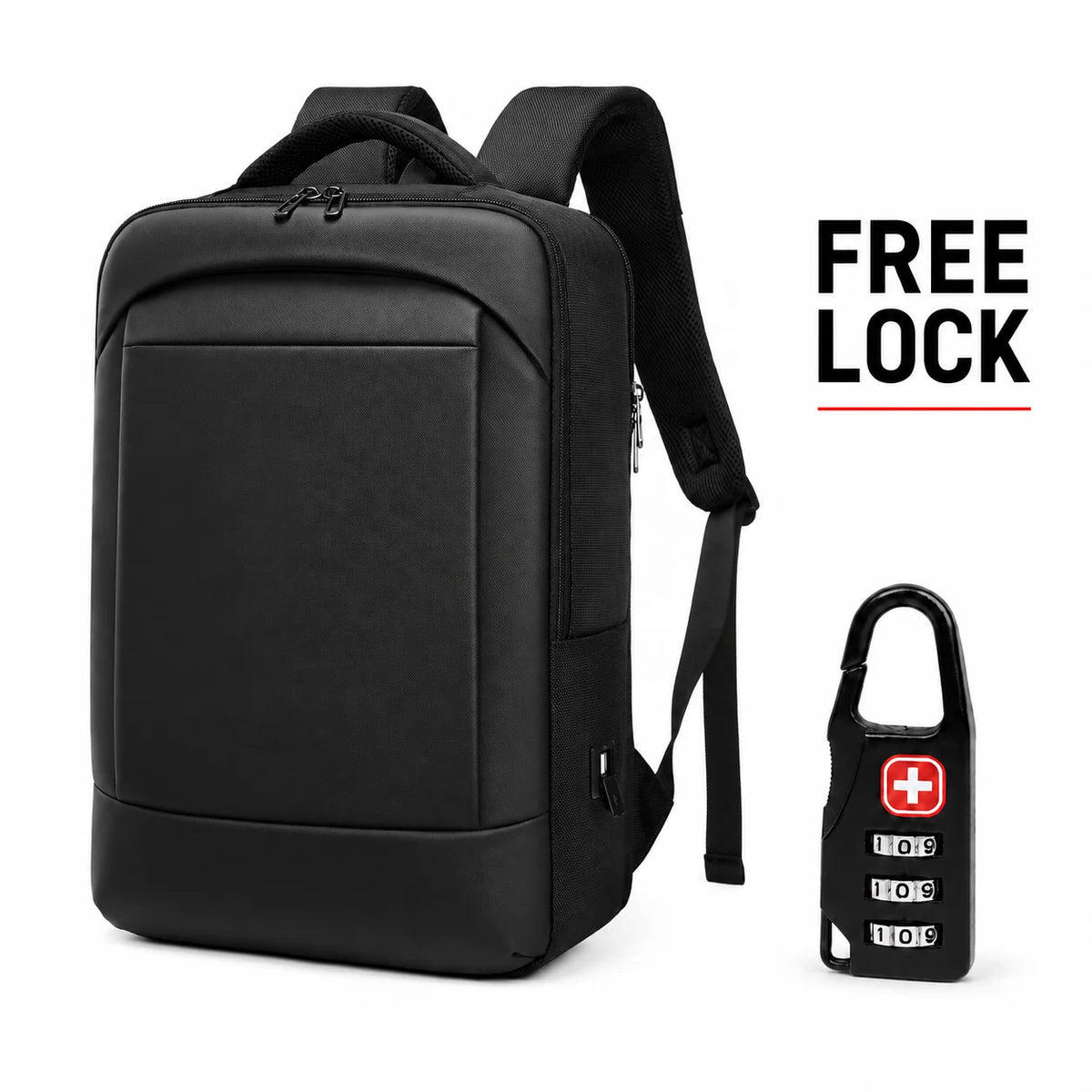 Business Laptop Backpack with USB Charging Port and Anti Theft Laptop Backpack with 16 Inch Fleece Laptop Compartment Backpack MegaBDM