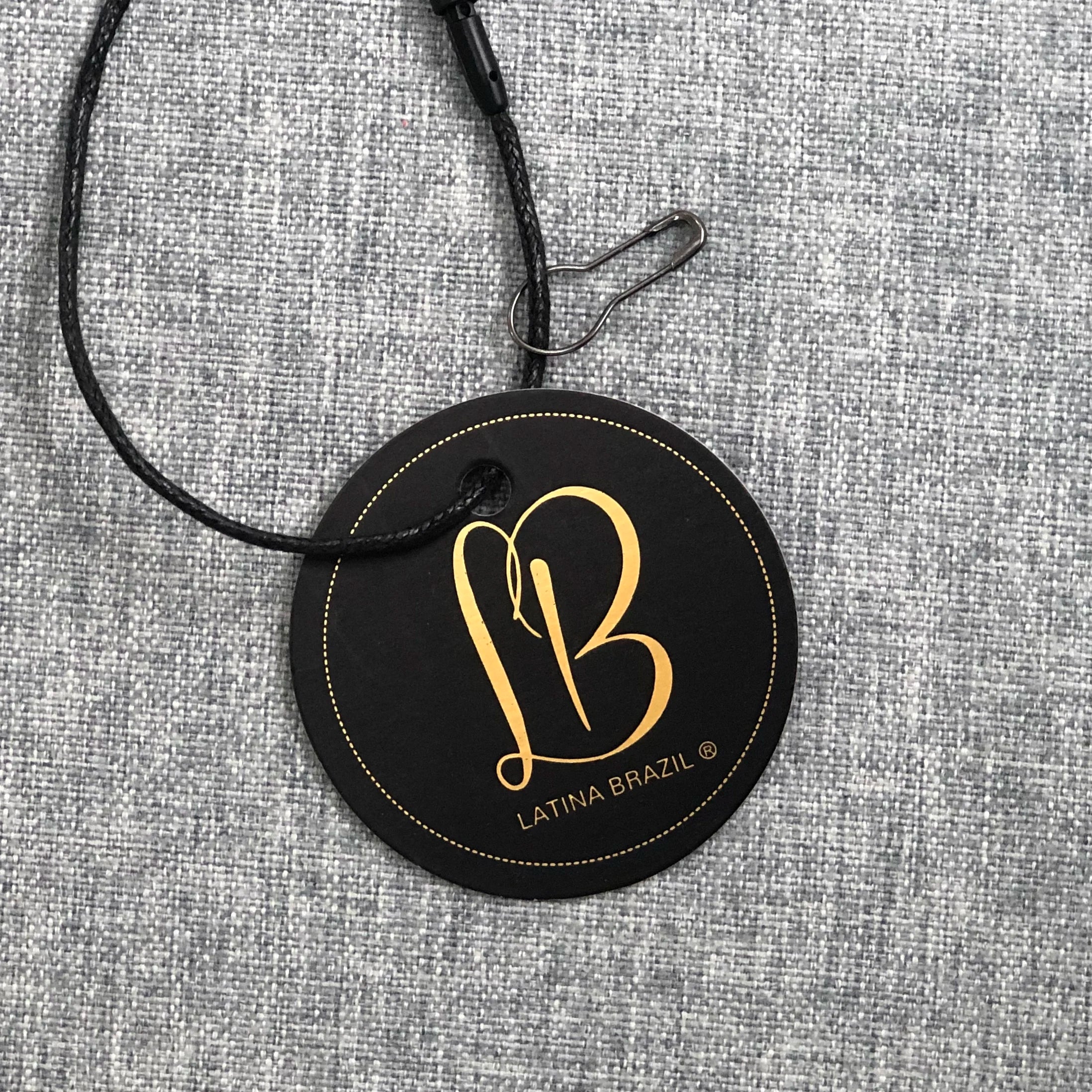 Custom Swing Garment Tags Special Cardboard Hang Tag with Gold Foil Logo and Hot Stamping Printed Logo
