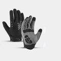 Thin Sports Cycling Aero Full Finger Waterproof Touchscreen Compatible Padded Mesh Gel Gloves for Outdoor Riding All Season