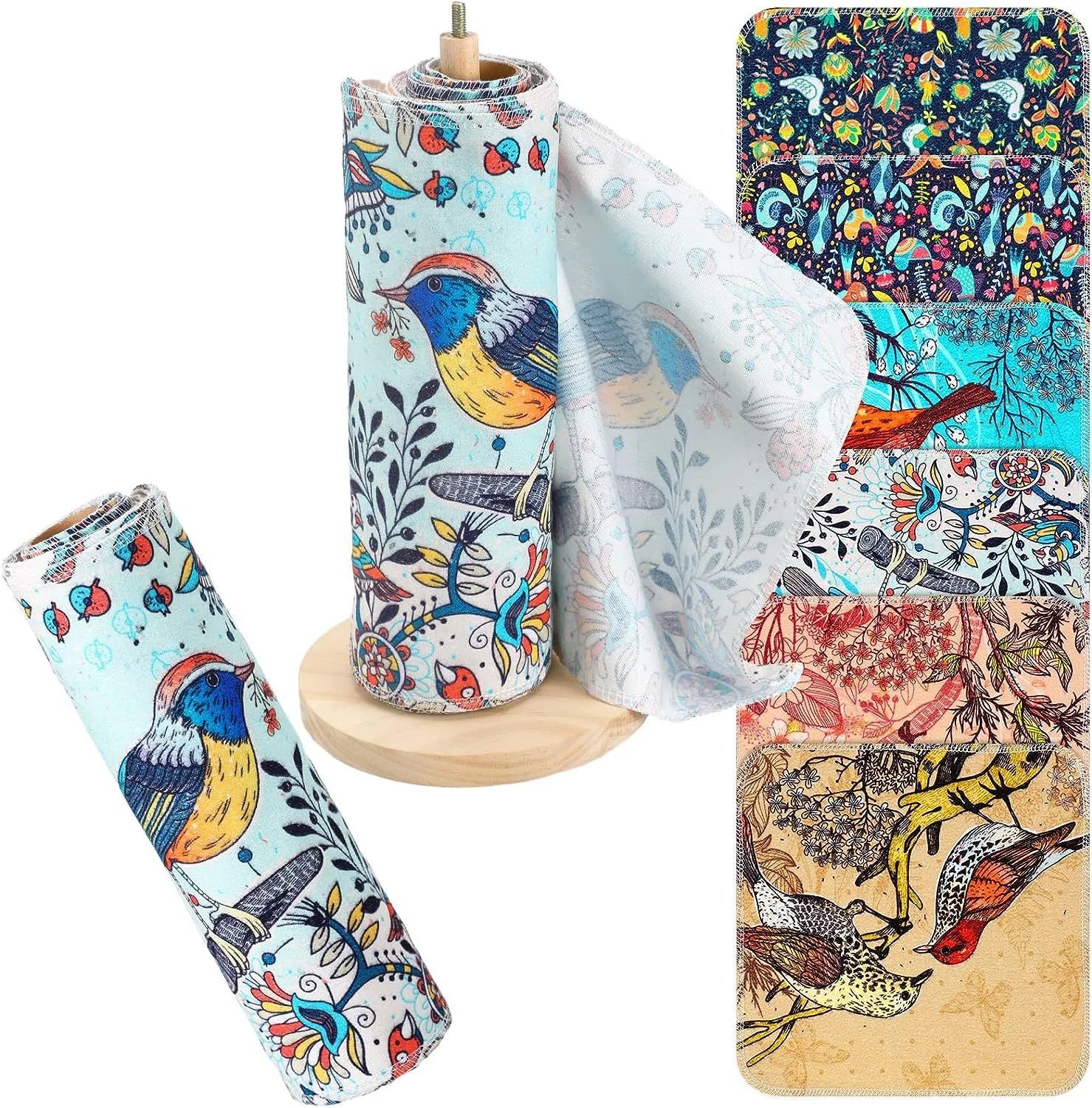 Eco Friendly Paperlesstowels Reusable Kitchen Cotton Washcloth Reusable Napkins Alternative Paper Kitchen Towels Round Fall