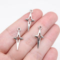 Cross Shaped Star Pendant Vintage Necklace Pendant Accessories Charms