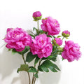 European Cored Home Wedding Decoration Faux Peony Silk Decorative Flower Autumn Peonies Artificial Flowers