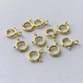 Hot Sale 14K Gold Filled Bracelet Spring Rings Clasps 5mm 5.5mm 6mm 7mm for Jewelry Necklace Making