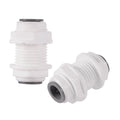 3/8'' Water Purifier Quick Connector Pipe Fittings Bulkhead Filter Adapter for 9.52mm OD Tube Fitting