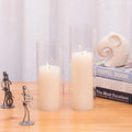 Candle Holders Lanterns and Candle Jars Clear Glass Cylinder Candleholder Glass Candle Holders