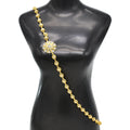 Indian Gold Shawl Shoulder Chain Crystal Colorful Body Chain Wedding Jewelry European Ladies Accessories