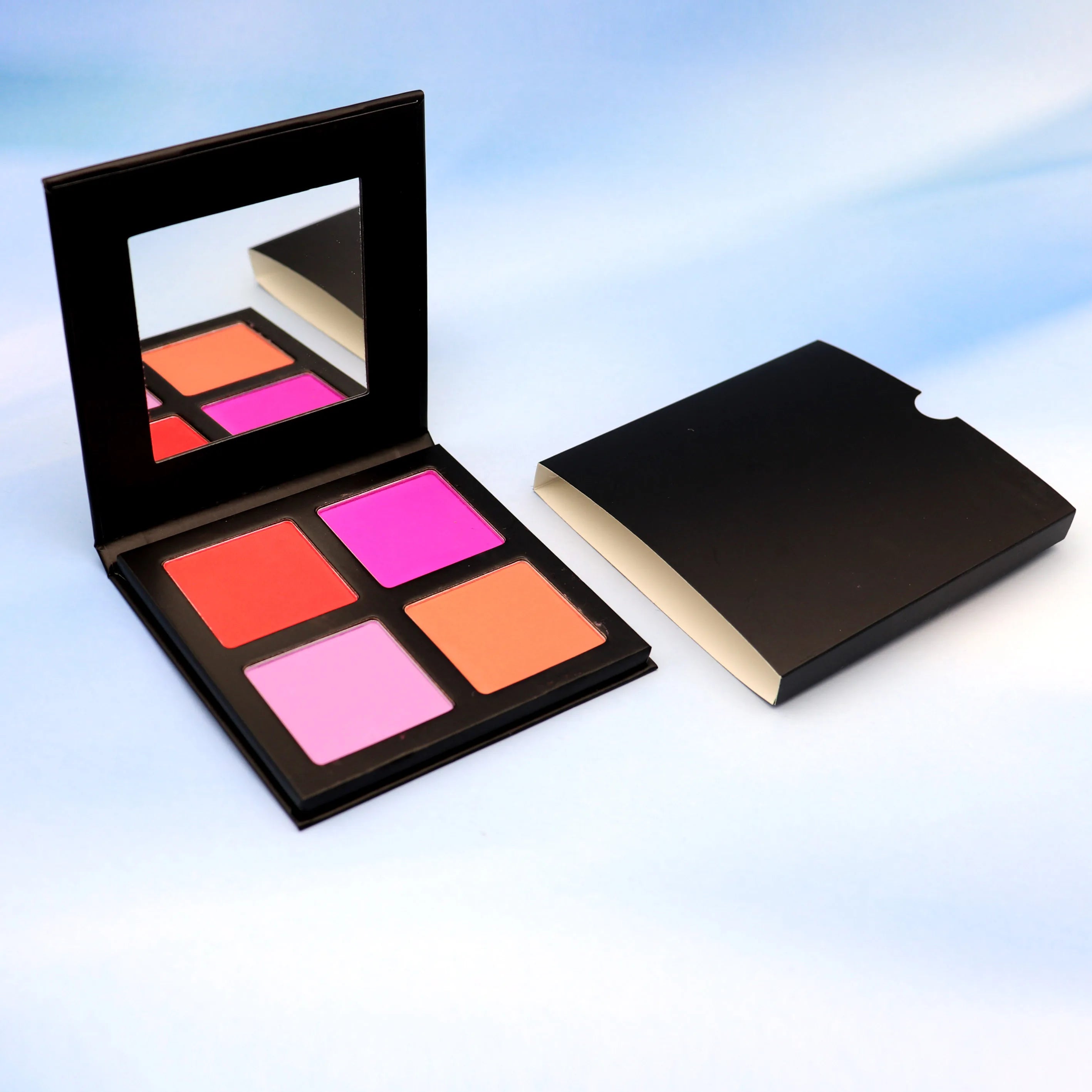Cheek Blusher Compact Powder Soft and Makeup Eyeshadow Baked Blush Compact Private Label