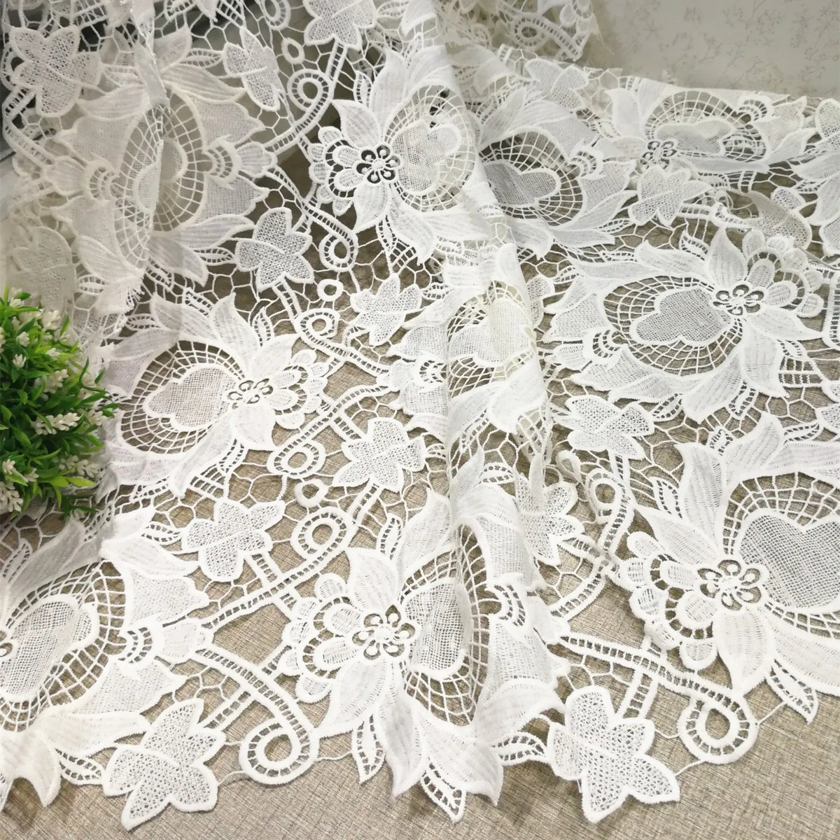 Guipure Cord African Lace Fabric Fabric Lace Fabric Wedding Party Women Dress Embroidery Tissue Cord Lace