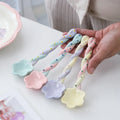 Kitchen Ceramic Mixing Spoon Hot Pot Dinnerware Long Handle Spoon Custom Soup Spoon for Kitchen