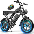 Boys EBike 16'' Fat Tire Electric Hybrid Bike 48V 20Ah E-bike Electric Mountain Dirt Bike for Kids Teens of 10 - 14 Years Boy MegaBDM