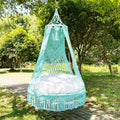 Garden Swing New Design Polyester Decoration Cotton Weave Intoor Patio Handmade Knitting Rope Garden Swing for Bedroom