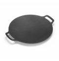 12 Inch Pizza Crepe Pan  Non-stick Chinese Cast Iron Wok Outdoor Big Frying Pan Grill Roasting Pan