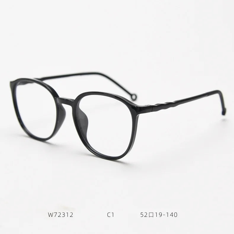2025 New TR90 Myopia Frames for Men and Women Retro Oval Spring Leg Optical Frames Fashion Hot Sale Glasses Frames Wholesale
