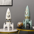 New Office Decorative Sculpture Resin Rocket Ship Craft Decorative Items Home Decor