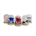 New Arrivals Christmas Gift Dried Flowers Arrangement Eternal Flowers Preserved Roses in Glass Dome
