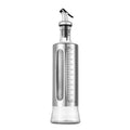 Stainless Steel Cylinder Olive Oil & Vinegar Dispenser 250ml with Airtight Spout Cap and Acid Etch Design