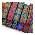 33mm Geometric Pattern Ethnic Lace Ribbon Diy Clothes Polyester Jacquard Webbing Costume Dress Decorative Sewing Textile Trims