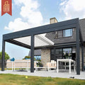 Bioclimatic Aluminium Garden Pergola 6X4 Manual Remote Sun Shade Outdoor Patio Backyard Terrace Retractable Pergola