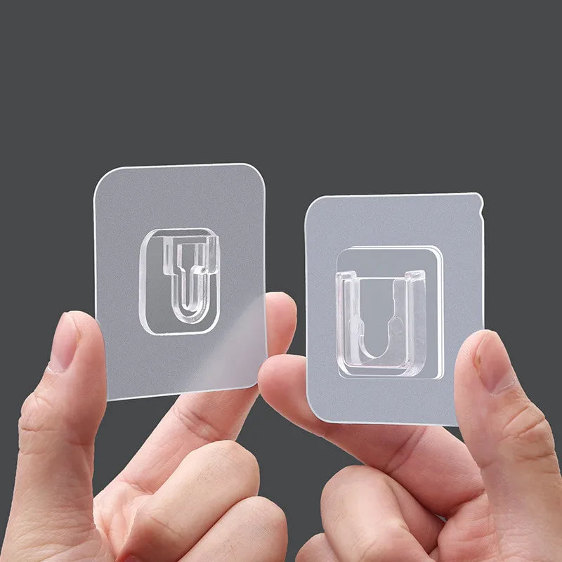 Double Sided Adhesive Wall Hooks Utility Hooks Self Adhesive Wall Hooks for Hanging Heavy Duty Waterproof More Space