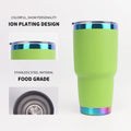 30oz Stainless Steel Tumbler Insulated Coffee Cup Thermos Water Bottle for Travel and Car Leakproof Lid